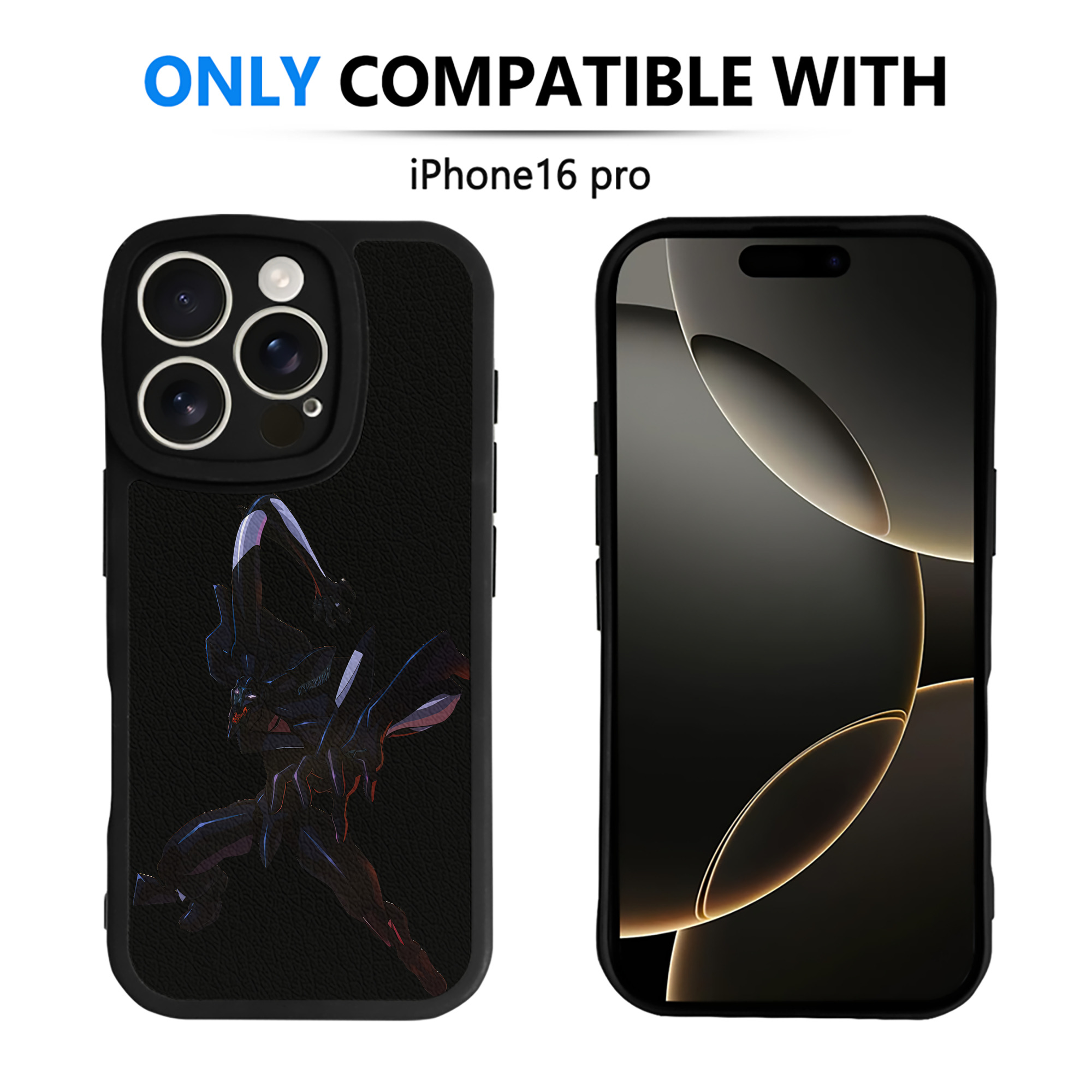 （画像用） EVA 新世紀エヴァンゲリオン 【iPhone 16シリーズ対応】シリコンスマホケース（レザー調） 材質：シリコン